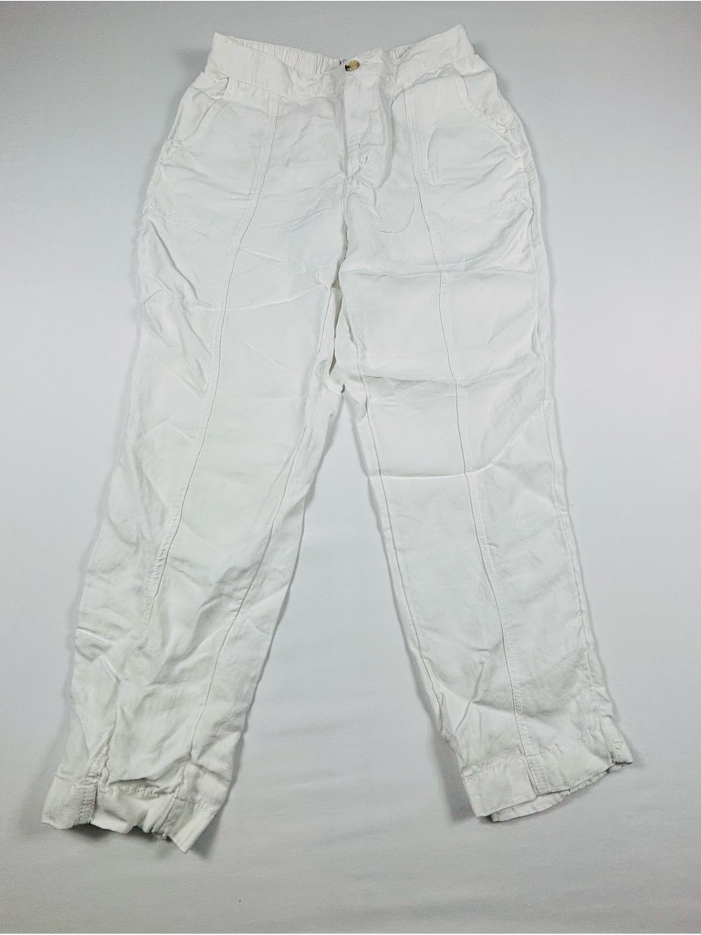 Women’s Casual White Lounge Pants W693